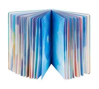 siixu B5 Notebook with Colored Space Art Pages, 160 Blank Pages for Writing, Unique Decorated Galaxy Design on Each Page, Colorful Journal, Hardcover, Unlined