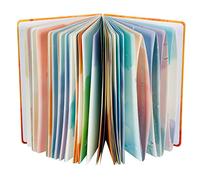 siixu Colorful Blank Journal Notebook, Hardcover Unlined Personal Diary to Write in for Women and Girls, Pretty Notepad for Writing, Spiral, 6.8"x9.8", 128 Pages, Autumn