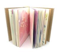 siixu Colorful Blank Notebook, Unruled Personal Diary Journals to Write in for Women, Hardcover Writing Notepad Gift, Unique Watercolor Design, 192 Pages, 2 Bookmarks, Unlined