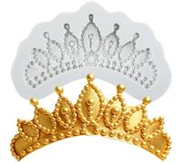 Sijiangmold 3D Crown Fondant Mould Crown Silicone Moulds