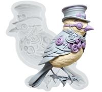 Sijiangmold Bird Silicone Fondant Mould Dr. Bird Candy Moulds for Cake Decoration Cupcake Topper Chocolate Gum Paste Polymer Clay