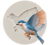 Sijiangmold Bird Silicone Moulds Birds Candy Chocolate Fondant Mould for Cupcake Topper Cake Decoration Gum Paste Polymer Clay