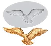 Sijiangmold Bird Silicone Moulds Seagull Candy Chocolate Fondant Mould for Cupcake Topper Cake Decoration Gum Paste Polymer Clay