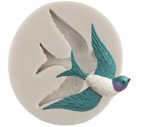 Sijiangmold Bird Silicone Moulds Swallow Candy Chocolate Fondant Mould for Cupcake Topper Cake Decoration Gum Paste Polymer Clay