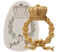 Sijiangmold Crown Fondant Mould Crown Silicone Moulds