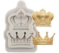 Sijiangmold Crown Fondant Mould Vintage Crown Silicone Moulds