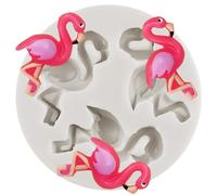 Sijiangmold Flamingo Silicone Fondant Mould Flamingo Chocolate Candy Moulds for Cake Decoration Cupcake Topper Polymer Clay Gum Paste