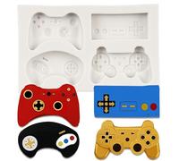 Sijiangmold Game Controller Fondant Mould Video Game Controller Silicone Chocolate Moulds for Game Theme Party Cake Decoration Cupcake Topper Candy Polymer Clay Gum Paste