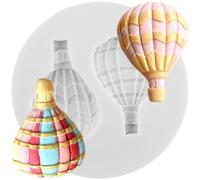 Sijiangmold Hot Air Balloon Silicone Moulds for Fondant Hot Air Balloon Candy Mould for Baby Shower Cake Decoration Chocolate Cupcake Topper Polymer Clay Gum Paste