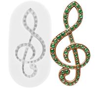 Sijiangmold Music Note Fondant Mould Musical Notes Silicone Moulds