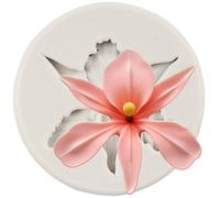 Sijiangmold Orchid Flower Silicone Fondant Moulds Orchid Chocolate Mould for Cake Decoration Cupcake Topper Candy Polymer Clay Gum Paste