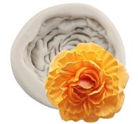 Sijiangmold Peony Flower Silicone Fondant Moulds Flower Mould