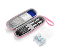 sijidou Insulin Cooler Travel Case, Portable Insulin Travail Case, Insulin Cooling Cases Insulated Organizer for Insulins Pens (Pink)