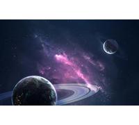 SIJIFACAI Custom Size Galaxy Wall Murals - Starry Universe Sky Peel and Stick, 3D Night Sky Removable Wallpaper for a Personal Cosmic Touch