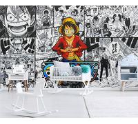 SIJIFACAI Custom Size Wall Murals，3D Anime Animation PiratesWood Pop Rock Papty，Removable Peel and Stick Self-Adhesive Wall Murals Large Photo Wallpaper