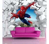 SIJIFACAI Custom Size Wall Murals，3D Cartoon Broken Wall Mural，Removable Peel and Stick Self-Adhesive Wall Murals Large Photo Wallpaper