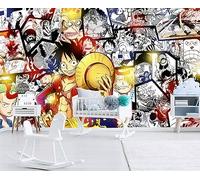 SIJIFACAI Custom Size Wall Murals，Pirate Anime AnimationWood Pop Rock Papty，Removable Peel and Stick Self-Adhesive Wall Murals Large Photo Wallpaper
