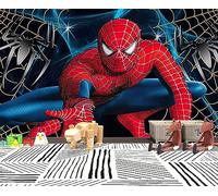 SIJIFACAI Custom Size Wall Murals，Super Hero Spider Web，Removable Peel and Stick Self-Adhesive Wall Murals Large Photo Wallpaper