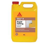 Sika-4 Rapid Setting - 5L - Fast-Acting Liquid Additive For Accelerating Mortar & Render Setting In Low-Pressure Water Conditions