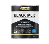 Sika Black Jack 902 Bitumen and Flashing Primer - Fast-Drying - Black - 1 Litre