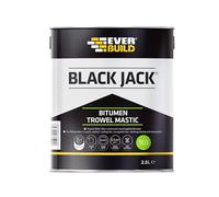 Sika Black Jack 903 Bitumen Trowel Mastic - Trowellable Bituminous Compound - Black - 2.5 Litre