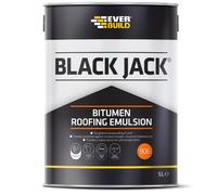 Everbuild Bitumen Roofing Emulsion Black Jack 906 Waterproofer 5 Litre