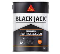 Everbuild Bitumen Roofing Emulsion Black Jack 906 Waterproofer 5 Litre