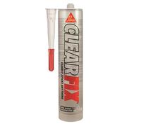 Sika Clear Fix Crystal Clear Hybrid Polymer Adhesive, Clear, 290 ml | Perfectly Clear, Hybrid Polymer Grab Adhesive