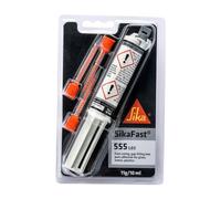 SIKA Construction Adhesive - SikaFast 555 L03 Black - Ideal for Metals, Plastics, Glass and Wood - Quick Curing - 10ml
