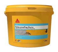 Sika Damp Proofing Slurry - Waterproof - Adjustable Consistency - Interior and Exterior Applications - Grey - 20kg