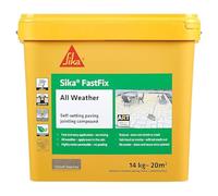 Sika - FastFix All Weather Self-Setting Paving Jointing Compound - Ready to Use - No Mixing Required - Deep Grey - 14kg - 20 sq. m