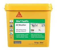 Sika - FastFix All Weather Self-Setting Paving Jointing Compound - Ready to Use - No Mixing Required - Stone - 15kg - 19 sq. m