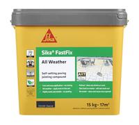 Sika FastFix All Weather Self-Setting Paving Jointing Compound - Ready to Use - No Mixing Required - Charcoal - 15kg - 17 sq. m