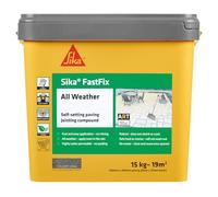 Sika - FastFix All Weather Self-Setting Paving Jointing Compound - Ready to Use - No Mixing Required - Stone - 15kg - 19 sq. m