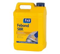 Sika Febond Sbr - White, 5L - Water Resistant Bonding Agent & Latex Admixture For Cement - Concrete & Screeds