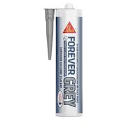 Sika Forever Grey Anti-Mould Silicone Sealant, Grey, 295ml | Permanently Waterproof - Suitable For Internal And External Use