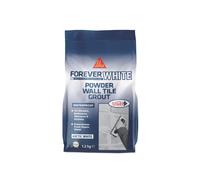 Everbuild Powder Wall Tile Grout Forever White – Water-resistant, Mould Shield – Arctic White 1.2kg