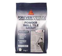 Sika Forever White Wall Tile Grout, Water Resistant, Mould Shield, Arctic White 3kg