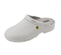 SIKA Fusion Open Clog ESD OB White Black Size: 6