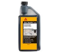 Sika Maxmix Cement Colour - Black, 1L - Concentrated Liquid Colourant For Mortar - Render - Concrete & Pointing