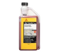 Sika Maxmix Cement Colour - Red, 1L - Concentrated Liquid Colourant For Mortar - Render - Concrete & Pointing