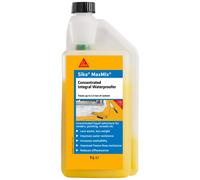 Sika Maxmix Concentrated Integral Waterproofer, Yellow, 1 Litre