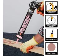 Sika Pinkgrip Instant Grab Adhesive - Slump Resistant - External and I