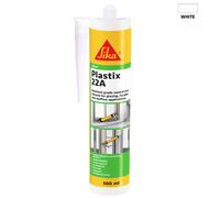 Sika Plastix 22A Premium Grade Silicone Sealant For Glazing, Facades and Rooflines - Briliant White - 300 ml