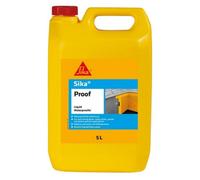 Sika Proof Liquid Waterproofer White, 5L - Waterproofing Admixture For Mortar - Concrete - Pools - Tanks & Below-Ground Use