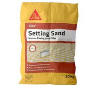 Sika Setting Sand - Buff, 20Kg - Hard-Setting Paving Joint Filler - Weed Resistant - Moisture Curing & Long-Lasting Finish Sand