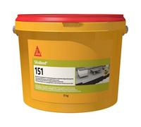 Sika Sikabond 151 Elastic Wood Floor Adhesive Parquet Brown, 17Kg - Fast Curing - Easy To Spread - Non-Slump Formula Adhesive