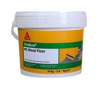 Sika Sikabond Ms Wood Floor Adhesive Parquet Brown, 14Kg - Solvent-Free, Elastic & Water-Free Formula - Quick Curing, Ready To Use