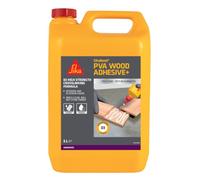 Sika SikaBond PVA All Purpose Wood Adhesive +, D3 Grade Wood Glue, 5L | Suitable For Typical Wood Bonding Applications
