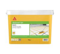 Sika Sikaceram 621 Flowfix Jointing Compound - Buff, 15Kg - Flowable Porcelain & Ceramic Paving Grout - Fast Setting Compound